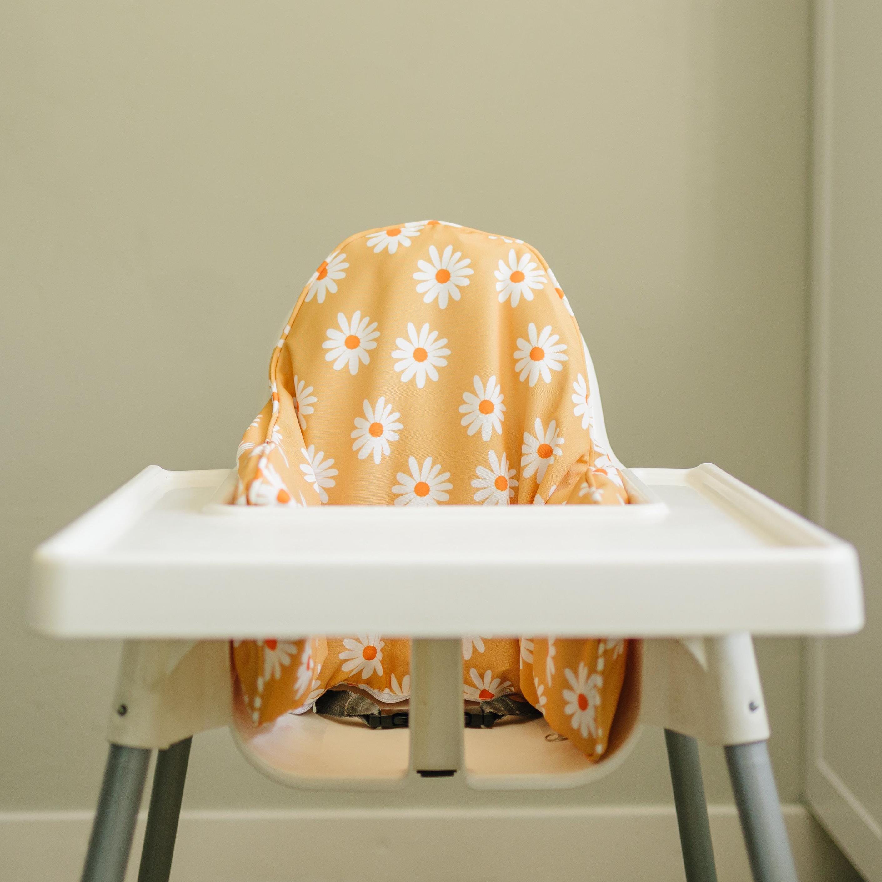 Daisy Floral Cushion Cover for IKEA Antilop Highchair: Wipeable, Highchair Accessories